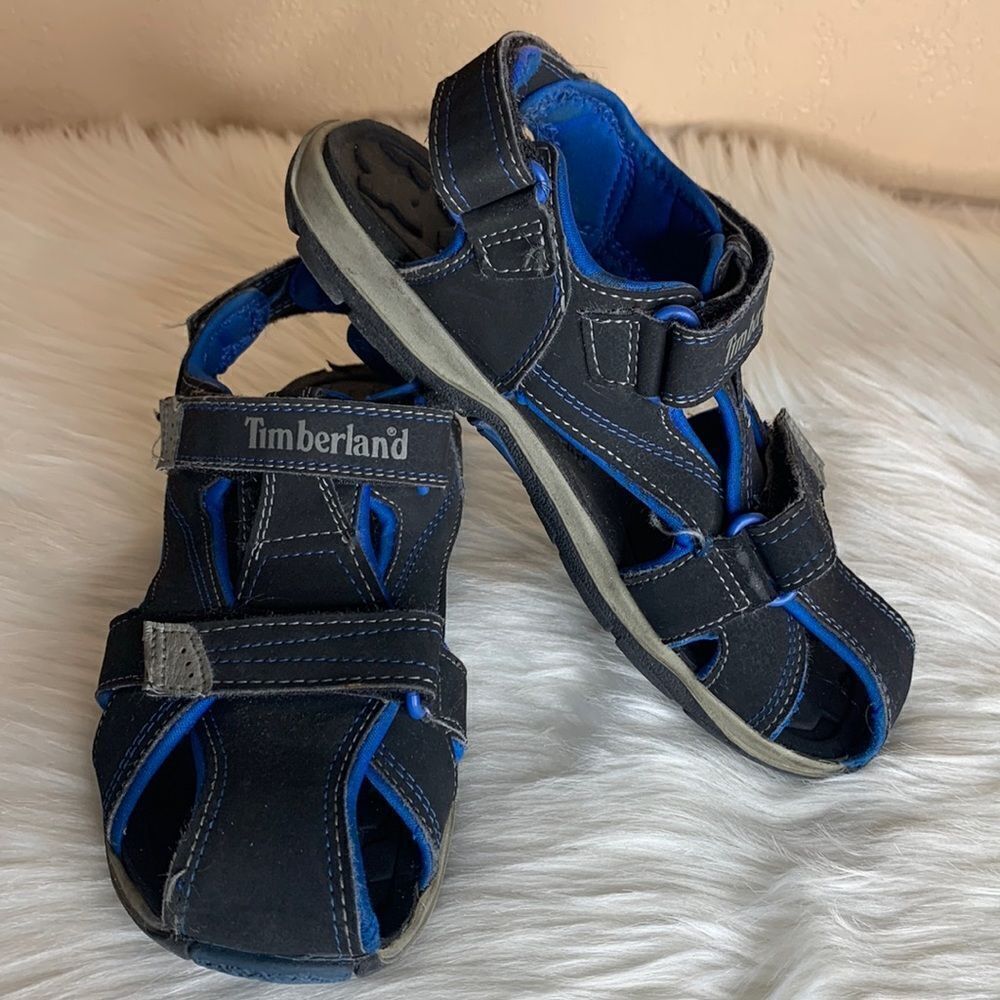Timberland Boys Black & Blue Sandals / Water Sandals Size 3